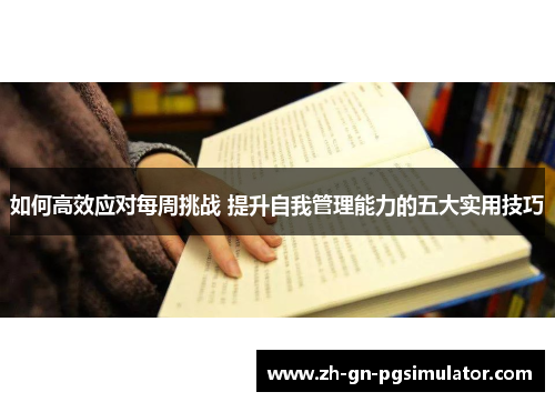 如何高效应对每周挑战 提升自我管理能力的五大实用技巧
